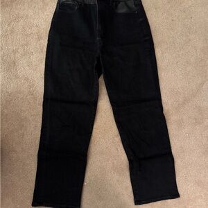 Loft Black with Leather Jeans